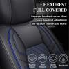 imageCoverado Tundra Seat Covers Back Leather Car Seat Covers for Trucks Automotive Seat Covers Protector Custom Fit 20072021 Toyota TundraRear Seat CoverBlueBlue