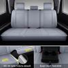 imageCoverado Tundra Seat Covers Back Leather Car Seat Covers for Trucks Automotive Seat Covers Protector Custom Fit 20072021 Toyota TundraRear Seat CoverBlueGray
