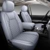 imageCoverado Tundra Seat Covers Back Leather Car Seat Covers for Trucks Automotive Seat Covers Protector Custom Fit 20072021 Toyota TundraRear Seat CoverBlueGray