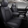 imageCoverado Tundra Seat Covers Back Leather Car Seat Covers for Trucks Automotive Seat Covers Protector Custom Fit 20072021 Toyota TundraRear Seat CoverBlueBlack
