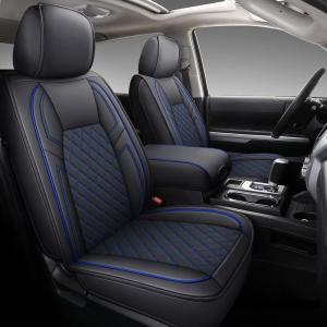 imageCoverado Tundra Seat Covers Back Leather Car Seat Covers for Trucks Automotive Seat Covers Protector Custom Fit 20072021 Toyota TundraRear Seat CoverBlueBlue