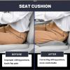 imageCoverado Seat Cushion and Lumbar Support Pillow One Piece for Car Office Chair Ergonomic Memory Foam Desk Chair Cushion Back Support Pillow Sciatica ampamp Back ampamp Tailbone Pain Relief CushionBlackSeat Cushiongray
