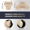 imageCoverado Seat Cushion and Lumbar Support Pillow One Piece for Car Office Chair Ergonomic Memory Foam Desk Chair Cushion Back Support Pillow Sciatica ampamp Back ampamp Tailbone Pain Relief CushionBlackLumbar Support  Headrestbeige