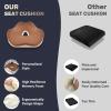 imageCoverado Seat Cushion and Lumbar Support Pillow One Piece for Car Office Chair Ergonomic Memory Foam Desk Chair Cushion Back Support Pillow Sciatica ampamp Back ampamp Tailbone Pain Relief CushionBlackSeat Cushionbeige