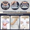 imageCoverado Seat Cushion and Lumbar Support Pillow One Piece for Car Office Chair Ergonomic Memory Foam Desk Chair Cushion Back Support Pillow Sciatica ampamp Back ampamp Tailbone Pain Relief CushionBlackSeat Cushiongray