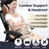 imageCoverado Seat Cushion and Lumbar Support Pillow One Piece for Car Office Chair Ergonomic Memory Foam Desk Chair Cushion Back Support Pillow Sciatica ampamp Back ampamp Tailbone Pain Relief CushionBlackLumbar Support  Headrestbeige