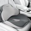 imageCoverado Seat Cushion and Lumbar Support Pillow One Piece for Car Office Chair Ergonomic Memory Foam Desk Chair Cushion Back Support Pillow Sciatica ampamp Back ampamp Tailbone Pain Relief CushionBlackSeat Cushion  Lumbar Supportgray