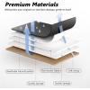 imageCoverado Full Set F150 Seat Covers Waterproof Faux Leather Full Coverage Protector for 20152025 Ford F150 ampamp 20172025 F250 F350 F450 Crew Cab Black Truck Interior Car Seat Cushion CoversBlue