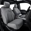 imageCoverado Full Set F150 Seat Covers Waterproof Faux Leather Full Coverage Protector for 20152025 Ford F150 ampamp 20172025 F250 F350 F450 Crew Cab Black Truck Interior Car Seat Cushion CoversGray