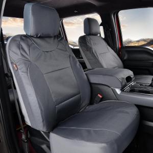imageCoverado Rear Bench Car Seat Covers Waterproof Oxford Back Seat Cover for Car Seat Protector for Kids ampamp Dogs Compatible with 20152025 Ford F150 ampamp 20172025 Ford F250 F350 F450 BlackGray