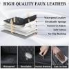 imageCoverado Car Seat Covers Full Set Faux Leather Seat Covers for Car Waterproof Car Seat Protectors 5 Seats Automotive Seat Covers Universal Fit for Most Cars SUV Trucks BlackampampWhiteABlack