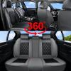 imageCoverado Car Seat Covers Full Set Faux Leather Seat Covers for Car Waterproof Car Seat Protectors 5 Seats Automotive Seat Covers Universal Fit for Most Cars SUV Trucks BlackampampWhiteAGrayBalck