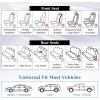 imageCoverado Car Seat Covers Full Set Faux Leather Seat Covers for Car Waterproof Car Seat Protectors 5 Seats Automotive Seat Covers Universal Fit for Most Cars SUV Trucks BlackampampWhiteABlack