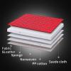 imageCoverado Car Seat Covers Full Set Faux Leather Seat Covers for Car Waterproof Car Seat Protectors 5 Seats Automotive Seat Covers Universal Fit for Most Cars SUV Trucks BlackampampWhiteFabricBlackRed