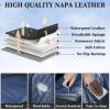 imageCoverado Car Seat Covers Full Set Faux Leather Seat Covers for Car Waterproof Car Seat Protectors 5 Seats Automotive Seat Covers Universal Fit for Most Cars SUV Trucks BlackampampWhiteABlackBlue