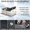 imageCoverado Car Seat Covers Full Set Faux Leather Seat Covers for Car Waterproof Car Seat Protectors 5 Seats Automotive Seat Covers Universal Fit for Most Cars SUV Trucks BlackampampWhiteAGrayBalck