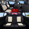 imageCoverado Car Seat Covers Full Set Faux Leather Seat Covers for Car Waterproof Car Seat Protectors 5 Seats Automotive Seat Covers Universal Fit for Most Cars SUV Trucks BlackampampWhiteABlackWhite