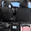 imageCoverado Car Seat Covers Full Set Faux Leather Seat Covers for Car Waterproof Car Seat Protectors 5 Seats Automotive Seat Covers Universal Fit for Most Cars SUV Trucks BlackampampWhiteABlackPink