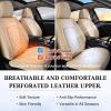 imageCoverado Car Seat Covers Full Set Faux Leather Seat Covers for Car Waterproof Car Seat Protectors 5 Seats Automotive Seat Covers Universal Fit for Most Cars SUV Trucks BlackampampWhiteABeige