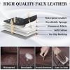 imageCoverado Car Seat Covers Full Set Faux Leather Seat Covers for Car Waterproof Car Seat Protectors 5 Seats Automotive Seat Covers Universal Fit for Most Cars SUV Trucks BlackampampWhiteACoffee