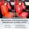 imageCoverado Car Seat Covers Full Set Faux Leather Seat Covers for Car Waterproof Car Seat Protectors 5 Seats Automotive Seat Covers Universal Fit for Most Cars SUV Trucks BlackampampWhiteARed
