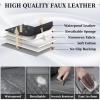 imageCoverado Car Seat Covers Full Set Faux Leather Seat Covers for Car Waterproof Car Seat Protectors 5 Seats Automotive Seat Covers Universal Fit for Most Cars SUV Trucks BlackampampWhiteAGray