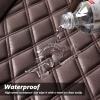imageCoverado Car Seat Covers Full Set Faux Leather Seat Covers for Car Waterproof Car Seat Protectors 5 Seats Automotive Seat Covers Universal Fit for Most Cars SUV Trucks BlackampampWhiteBright Black