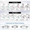 imageCoverado Car Seat Covers Full Set Faux Leather Seat Covers for Car Waterproof Car Seat Protectors 5 Seats Automotive Seat Covers Universal Fit for Most Cars SUV Trucks BlackampampWhiteABlack