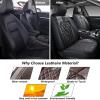 imageCoverado Car Seat Covers Full Set Faux Leather Seat Covers for Car Waterproof Car Seat Protectors 5 Seats Automotive Seat Covers Universal Fit for Most Cars SUV Trucks BlackampampWhiteBright Black