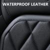 imageCoverado Car Seat Covers Full Set Faux Leather Seat Covers for Car Waterproof Car Seat Protectors 5 Seats Automotive Seat Covers Universal Fit for Most Cars SUV Trucks BlackampampWhiteABlack