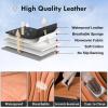 imageCoverado Car Seat Covers Full Set Universal Seat Cover for Cars Luxury Faux Leather Seat Covers Car Seat Protector Waterproof Automotive Seat Cover Car Seat Cushions Fit for Most Cars GrayampampPinkBlackBrown