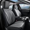 imageCoverado Car Seat Covers Full Set Universal Seat Cover for Cars Luxury Faux Leather Seat Covers Car Seat Protector Waterproof Automotive Seat Cover Car Seat Cushions Fit for Most Cars GrayampampPinkBlackGray