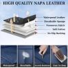imageCoverado Car Seat Covers Beige Backseat Cover for Dogs Car Seat Protector for Back Seat Car Seat Cushion Nappa Leather 3Pieces Waterproof Seat Covers Carseat Cover Universal Fit for Most CarsBlue