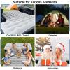 imageCoverado SUV Air Mattress with Wireless Builtin Pump ampamp Pillows Durable Thickened 300D Oxford Fabric Car Air Bed for Camping Quick Easy SetUp Universal Air Mattress for SUVs MinivansGreyflocked Fabric Pump With Light Function