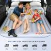 imageCoverado SUV Air Mattress with Wireless Builtin Pump ampamp Pillows Durable Thickened 300D Oxford Fabric Car Air Bed for Camping Quick Easy SetUp Universal Air Mattress for SUVs MinivansGrey Doublesided Oxford 