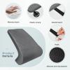imageCoverado Car Seat Extender Pad Leather Car Seat Extender Leg Support Cushion for Long Driving Leg Extension Cushion Car Seat Cushions Leg Support Pad Universal for Diver Seat Office Chair BlackGray