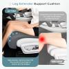 imageCoverado Car Seat Extender Pad Leather Car Seat Extender Leg Support Cushion for Long Driving Leg Extension Cushion Car Seat Cushions Leg Support Pad Universal for Diver Seat Office Chair BlackGray