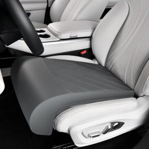 imageCoverado Car Seat Extender Pad Leather Car Seat Extender Leg Support Cushion for Long Driving Leg Extension Cushion Car Seat Cushions Leg Support Pad Universal for Diver Seat Office Chair BlackGray