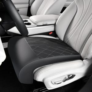 imageCoverado Car Seat Extender Pad Leather Car Seat Extender Leg Support Cushion for Long Driving Leg Extension Cushion Car Seat Cushions Leg Support Pad Universal for Diver Seat Office Chair BlackBlack