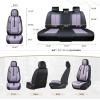 imageCoverado Car Seat Covers Front and Back Seat Covers Universal Seat Cover for Cars with Lumbar Support Faux Leather Car Seat Protector Waterproof Car Seat Cushions Fit for Most Vehicles BlueampampBlackBlackPurple
