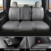 imageCoverado Leather Seat Covers Full Set Fit for Ford F150 F250 F350 F450 Waterproof Ford F150 Truck Seat Covers Fit for 20152025 F150 and 20172025 F250 F350 F450 BlackGray