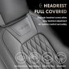 imageCoverado Leather Seat Covers Full Set Fit for Ford F150 F250 F350 F450 Waterproof Ford F150 Truck Seat Covers Fit for 20152025 F150 and 20172025 F250 F350 F450 BlackGray