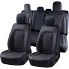 imageCoverado Leather Seat Covers Full Set Fit for Ford F150 F250 F350 F450 Waterproof Ford F150 Truck Seat Covers Fit for 20152025 F150 and 20172025 F250 F350 F450 BlackBlueline