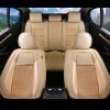imageCoverado Leather Front Seat Covers 2Pack Universal Waterproof Breathable Leather Woven Leatherette Seat Cushions Auto Car Seats Protectors Fit for Most VehiclesBlackpureBeige