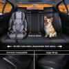 imageCoverado Leather Front Seat Covers 2Pack Universal Waterproof Breathable Leather Woven Leatherette Seat Cushions Auto Car Seats Protectors Fit for Most VehiclesBlackpureB2in1Black