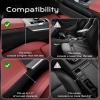imageCoverado Universal Car Seat Gap Filler Organizer Premium Suede Leather Car Seat Side Gap Filler Seat Gap Storage Box for Suv Truck Car Interior Accessories