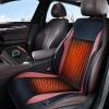 imageCoverado Front Seat Covers Full Back and Seat Cushion for Driver or Passenger Soft Velour ampamp Leather Car Seat Cushion Winter Car Seat Protector Universal Fit for Most Cars Suvs TrucksBlackRedSoft VelourLeather