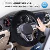 imageCoverado Winter Fluffy Steering Wheel Cover Upgraded AntiSlip Fuzzy Furry Car Steering Wheel Cover Universal 1415 inch Soft Plush Warm No Odor Luxurious Decoration for Women MenBlack