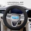 imageCoverado Winter Fluffy Steering Wheel Cover Upgraded AntiSlip Fuzzy Furry Car Steering Wheel Cover Universal 1415 inch Soft Plush Warm No Odor Luxurious Decoration for Women MenBlack
