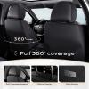 imageCoverado Car Seat Cover Cover for Cars Full Seat Premium Leather Universal Fit Waterproof Seat Protectors Car Seat Cushion NonSlip for Most CarsBlackGrayBlackBlue